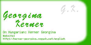 georgina kerner business card